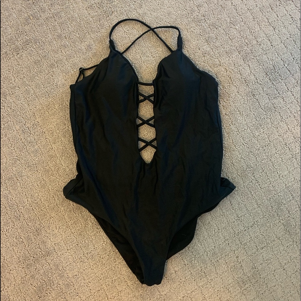 Black One Piece Swimsuit